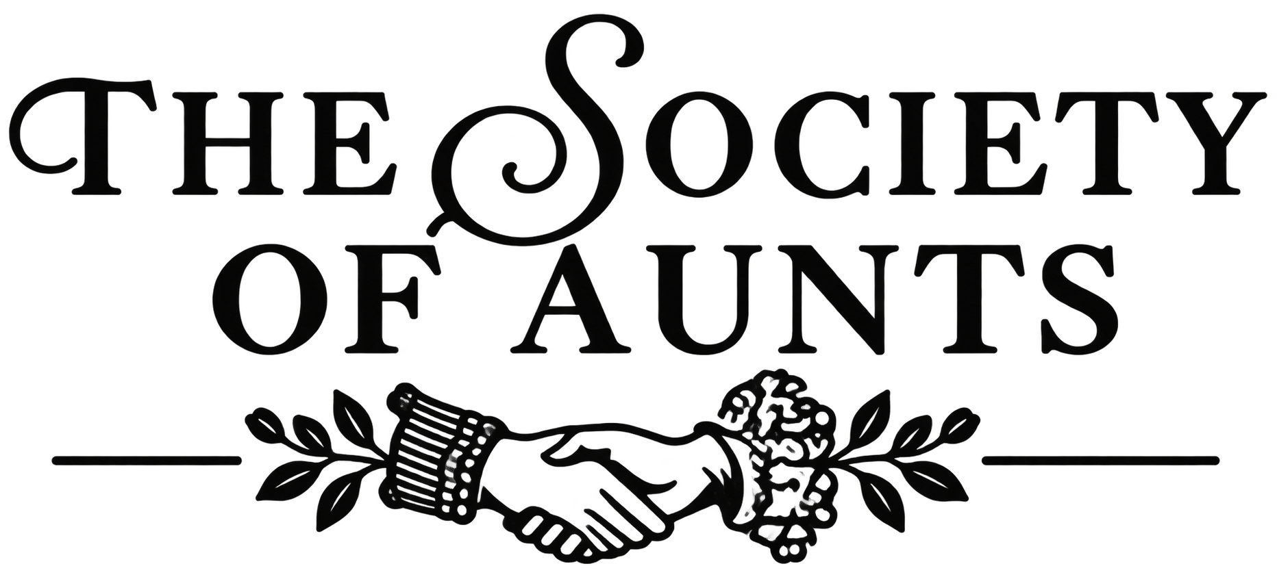 The Society of Aunts — hand-holding logo